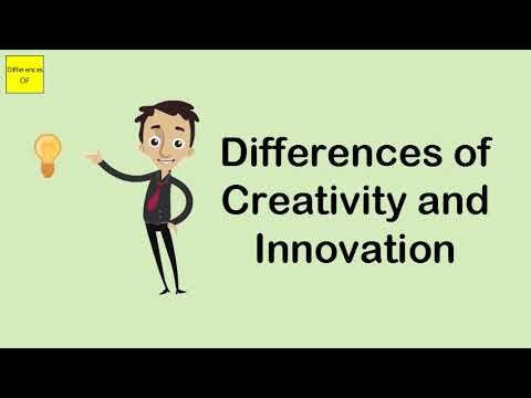 Differences of Creativity and Innovation