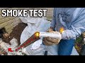 Using a SMOKE BOMB to Find Sewer Leaks! | WORSE Than We Thought?