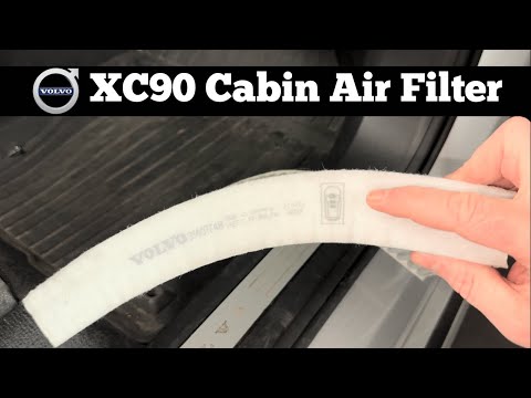 2016 – 2022 Volvo XC90 Cabin Air Filter Replacement – How To DIY Change Or Replace AC Pollen Filter