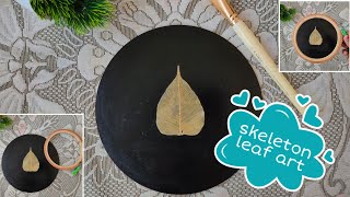 How to make skeleton leaves / Skeleton leaves home craft ideas/ skeleton leaf #art
