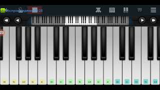 🆗📌 Падал снег 📌 Михаил Круг 📌🆗 Perfect Piano tutorial на пианино одним пальцем