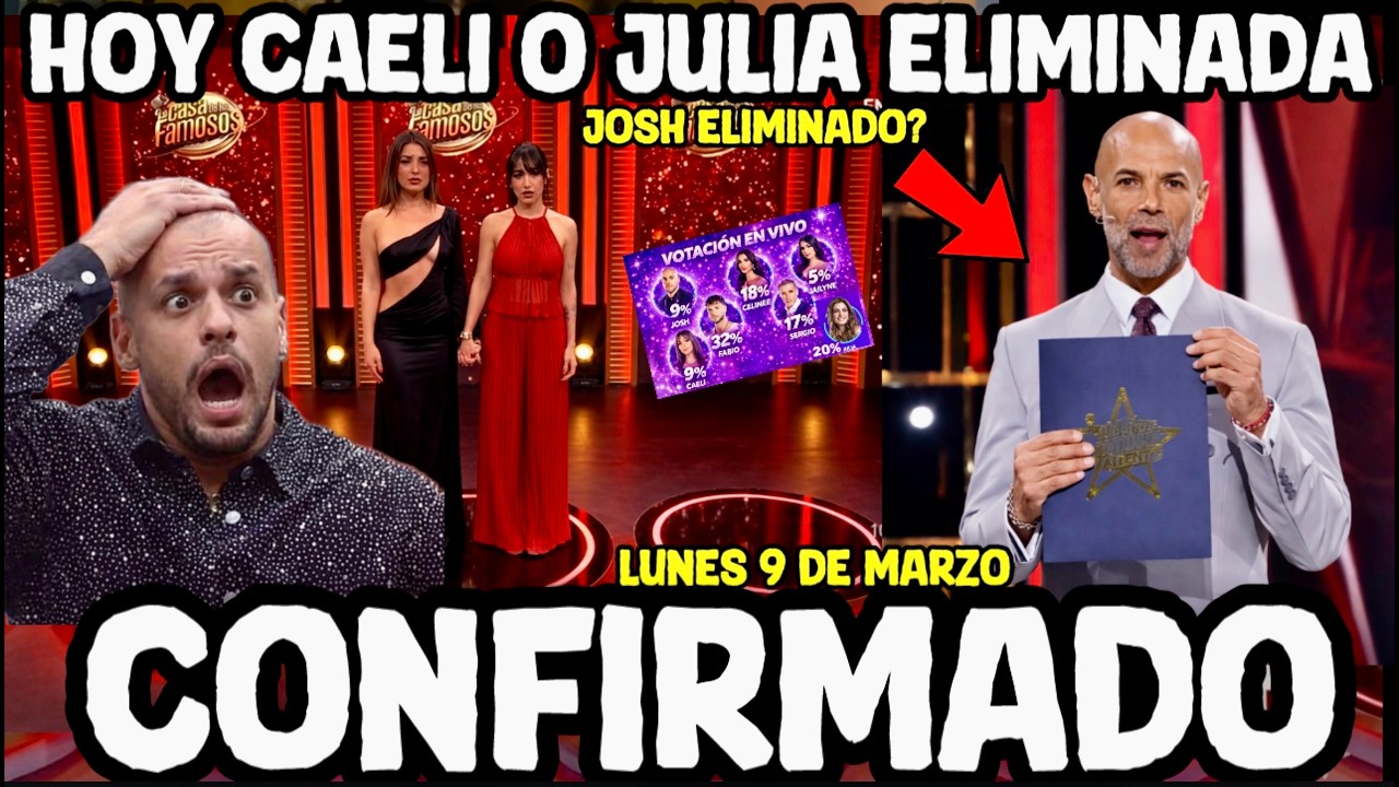 HOY TERCERA ELIMINACIÓN LA CASA DE LOS FAMOSOS 2026 LUNES 9 DE MARZO