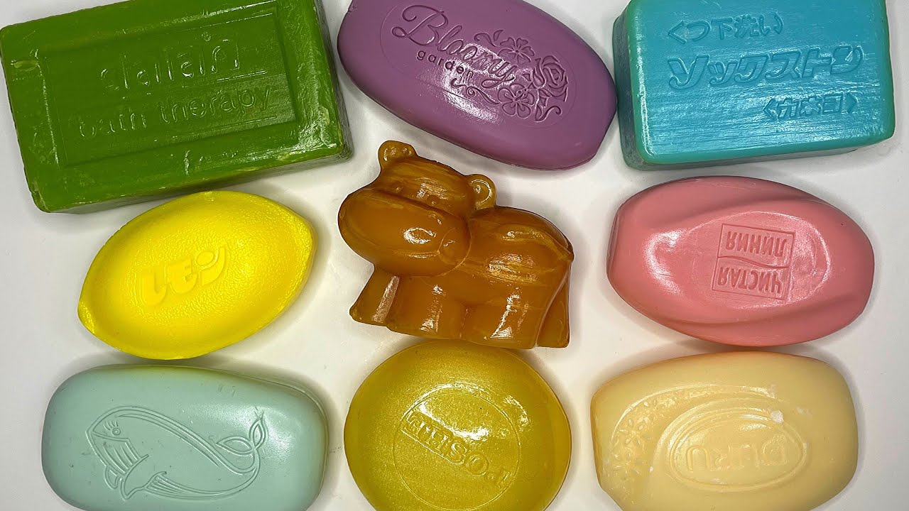 2X Asmr Soap Cutting / Relaxing Sounds / Asmr No Talking / Dry soap