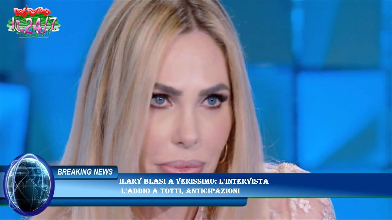 Ilary Blasi a Verissimo: l'intervista l'addio a Totti, anticipazioni ...