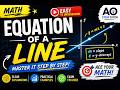 EQUATIONS OF STRAIGHT LINE EXPLAINED