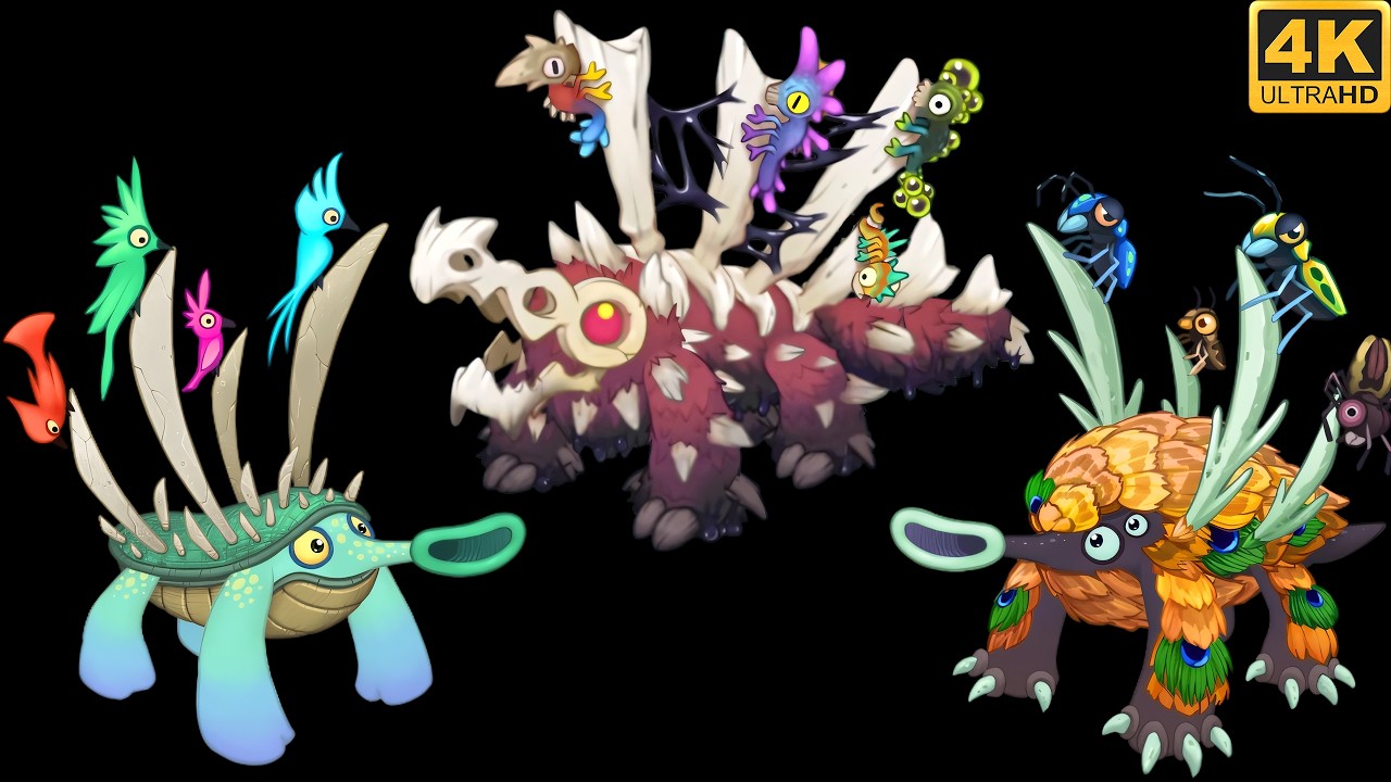 Epic Peckidna - Comparison / Breeding (My Singing Monsters) 4k