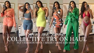 HUGE SPRING/SUMMER COLLECTIVE TRY ON HAUL 2022 | SHEIN + PLT + FASHION NOVA + SWIM AND MORE