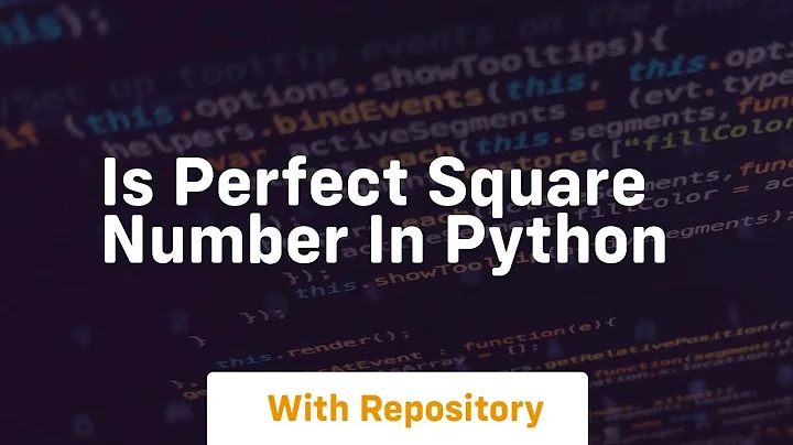 Is perfect square number in python