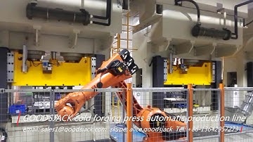 cold forging press automation, cold forging press automatic production line for LCD TV bracket