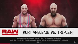 Kurt Angle vs Triple H