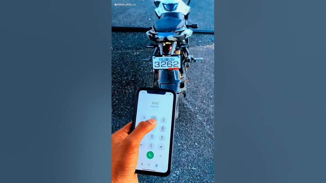 calling to number plate 🏍️