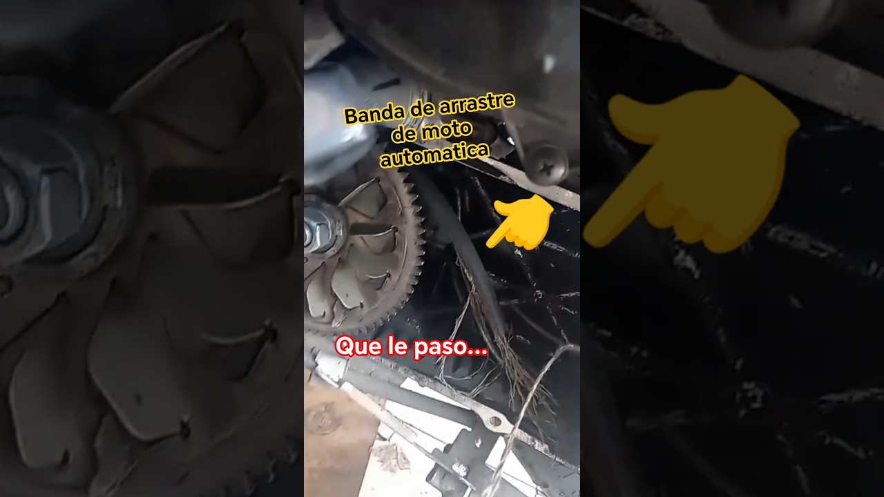 Porque se Daño esta banda de arrastre de moto automatica.