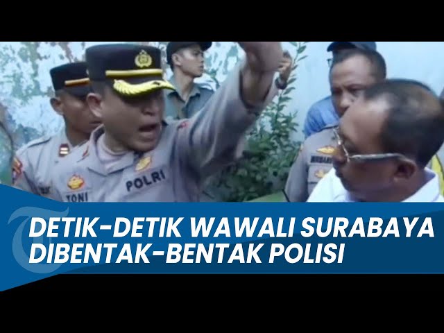 DETIK-DETIK AKBP Toni Bentak Wawali Surabaya Armuji yang Dianggap Halangi Eksekusi class=