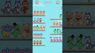Animal Sort Puzzle Level 19 - Pet Sort Game All Levels Gameplay Solution #Shorts screenshot 3
