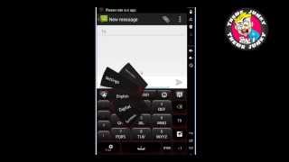 GO Keyboard Black Red Theme screenshot 2