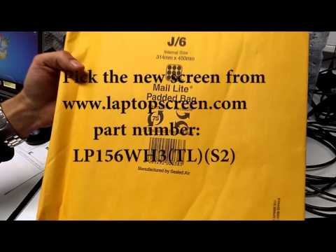 Laptop Screen Replacement / How To Replace Laptop Screen TOSHIBA SATELLITE L50-A-15G