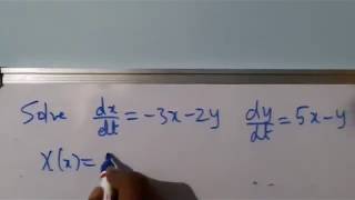 Sem4, LA: Differential equation: Example 3(Complex eigen values)