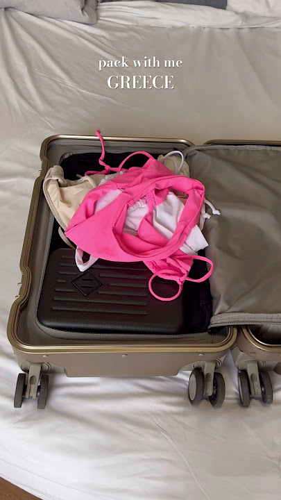 Pack with me for Greece! #monos#hybridcarryon#packeithme#greece#eurosummer#asmr#hotgirlsummer
