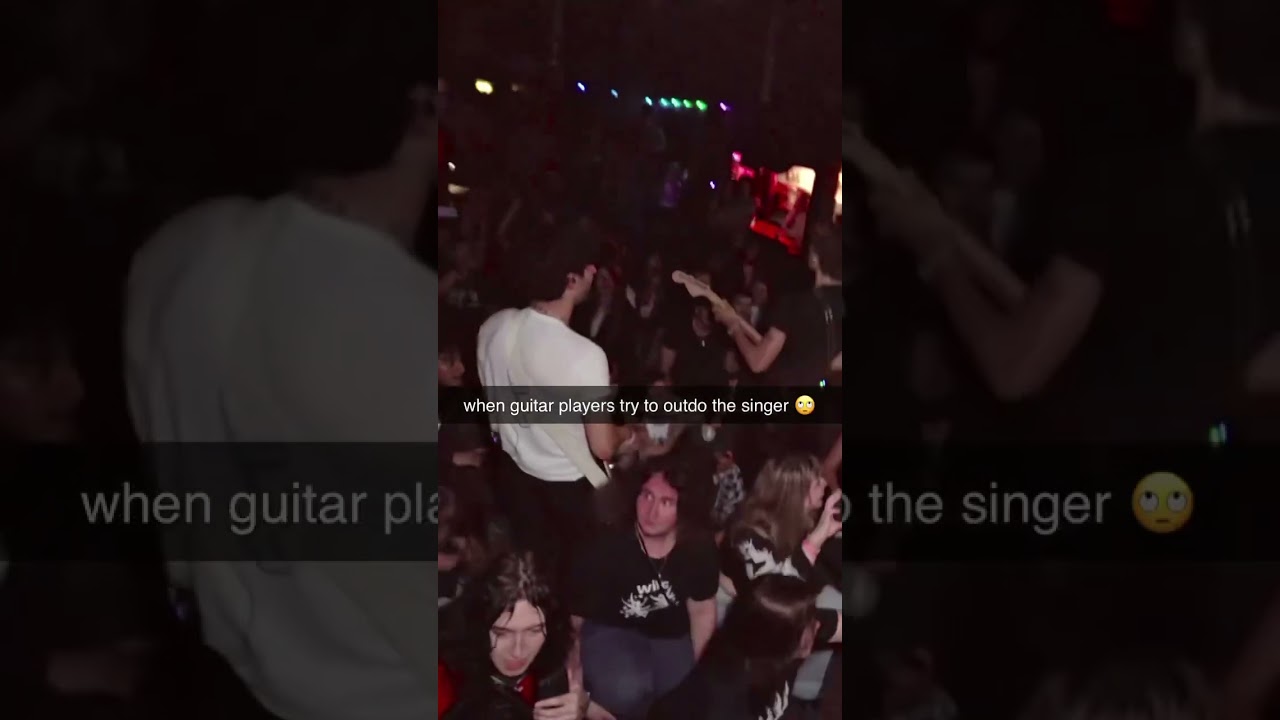 when guitar players try to outdo the singer 🙄