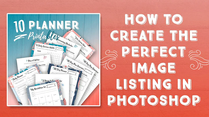 How to Create the Perfect Image Listing in Photoshop for Your E-Commerce Store | Etsy and Shopify