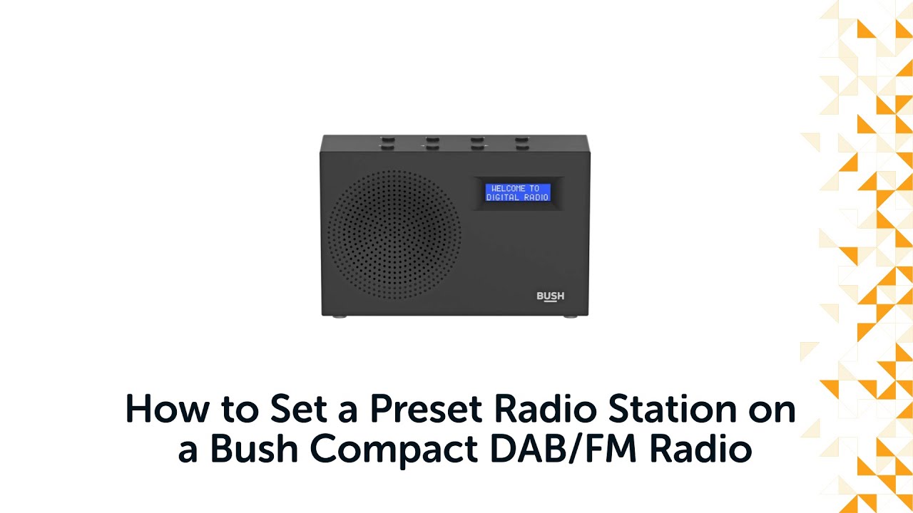 How to Set a Preset Radio Station a Bush Compact DAB/FM Radio - YouTube