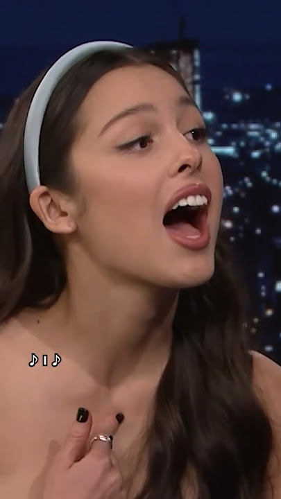 Olivia Rodrigo whisper challenge with Jimmy Fallon