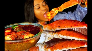 KING CRAB SEAFOOD BOIL MUKBANG |  ASMR EATING | ASMR FOOD | SEAFOOD MUKBANG | SEAFOOD BOIL