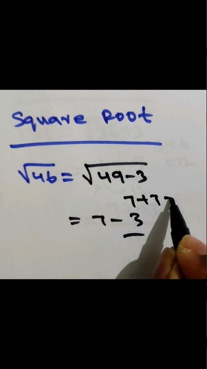 Square Root Of 46 short Tricks Very Easy Method squareroot maths square-root-of-46-short-tricks-very-easy-method-squareroot-maths