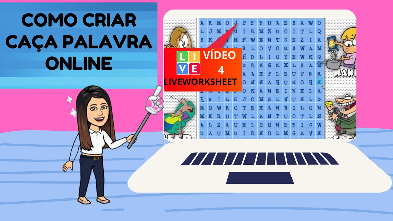 Como CRIAR CAÇA-PALAVRAS online e para imprimir 