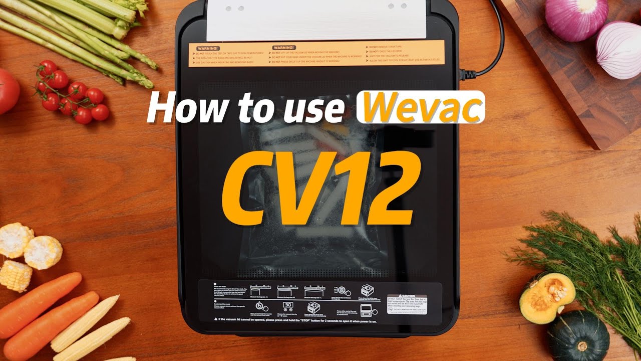 Wevac 12 inch Chamber Vacuum Sealer, Cv12, Ideal for Liquid or Juicy Food Including Fresh Meats, Soups, Sauces and Marinades. Compact Design, Heavy