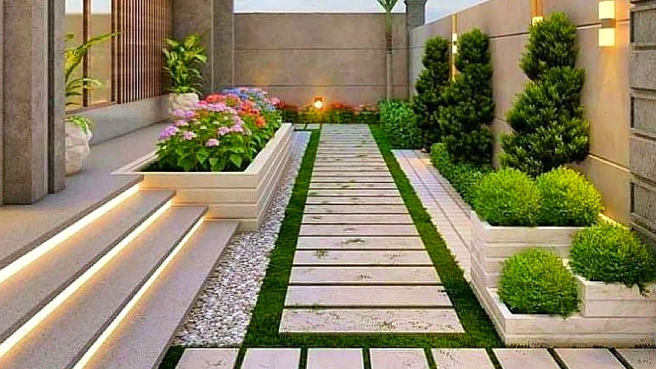 Top 200 Front Yard Garden Landscaping Ideas 2023 Home Backyard Patio Design  | House Exterior Design - Youtube