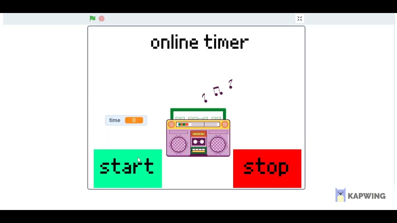 how to do a online timer on scratch YouTube