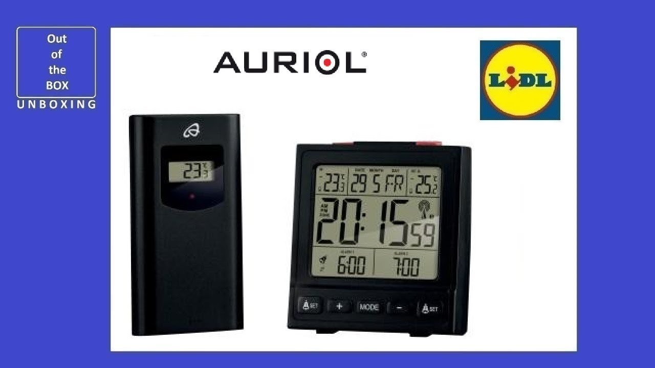 Auriol Radio Controlled Weather Station and Ventilation Monitor from LIDL -  Test 