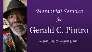 Memorial Service for Gerald Christopher Pintro