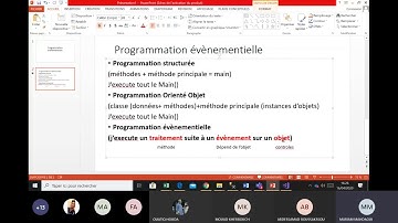 Programmation événementielle 001