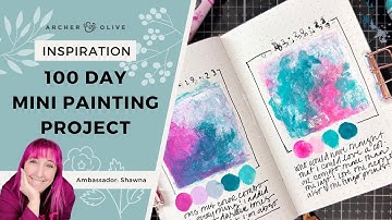 How To Set Up A 100 Day Challenge In Your Journal | Abstract Painting Journal
