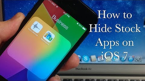 How to Hide Stock Apps on iOS 7 - Glitch