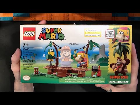 LEGO Super Mario Dixie Kong's Jungle Jam Expansion 71421 Build and