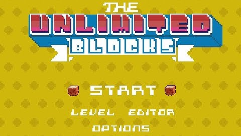Unlimited Blocks Teaser - randomly generated levels with Construct2