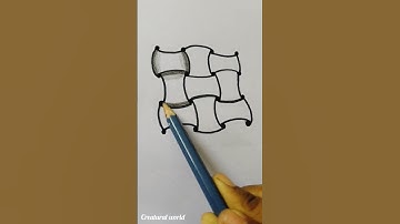 😱 Amazing 😱Huggins tangle pattern 😱#trending #shorts #shortvideo #tanglepatterns