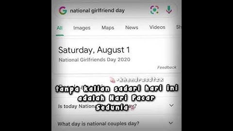 Selamat hari pacar sedunia (yang jomblo jangan nangis ya)