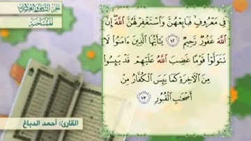 آية١٣سورة الممتحنة المكرر القارئ أحمد الدباغ