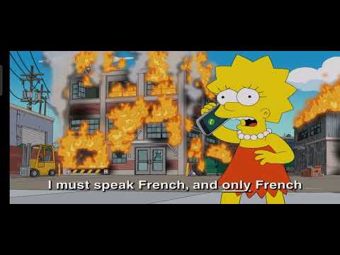 The Simpsons | Lisa calling for help in French