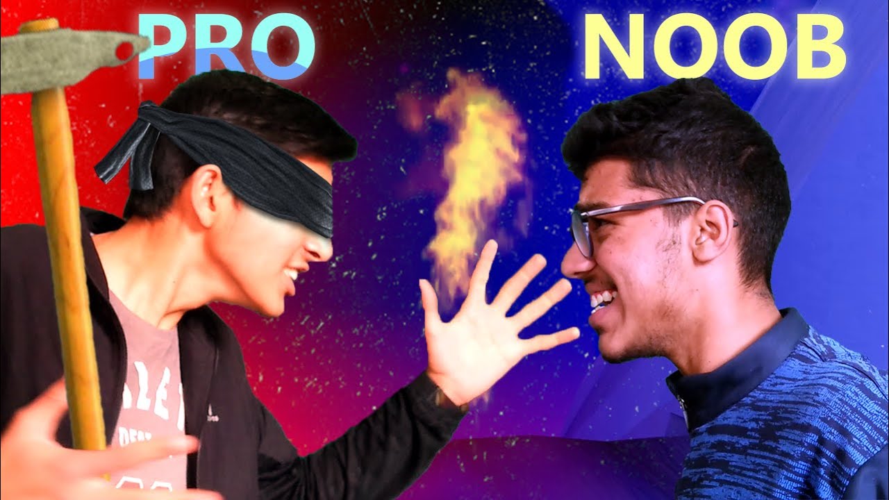 Blindfolded PRO VS NOOB | Noob playing FIRST TIME 😲❗
