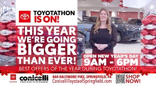 Massive Toyotathon Offers at Conicelli Toyota of Springfield | Open New Years Day!