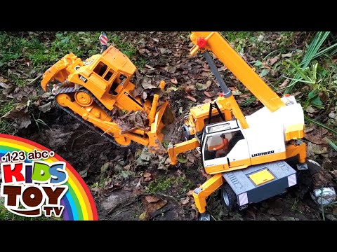 Special equipment from BRUDER Adventures of an Excavator, Truck Crane and Bulldozer in the forest