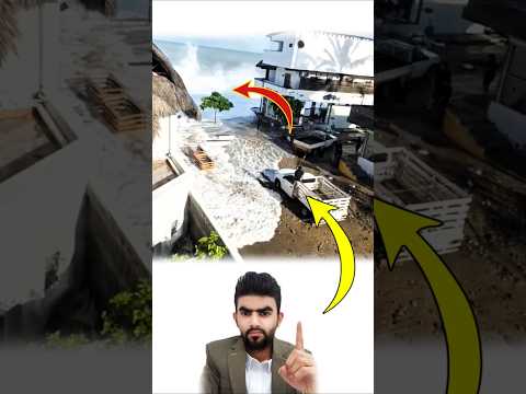 تداهمك أمواج البحر فجأة لتغرقك لكن لطف الله أعظم فيجعل نجاتك فوق سيارتك   