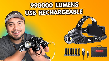 Super Bright Rechargeable Headlamp Review – 990000 Lumen LED Headlamp for Outdoor & Work!