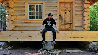 Front Porch Build! Strong \& Simple \/ Ep114 \/ Outsider Cabin Build