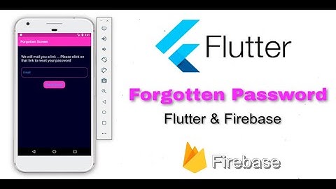 Firebase Forgot Password (firebase reset password) Using (Dart & Flutter)